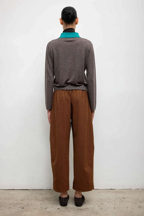 James Polo Turtleneck - Chocolate Melange Colorblock - Image 7