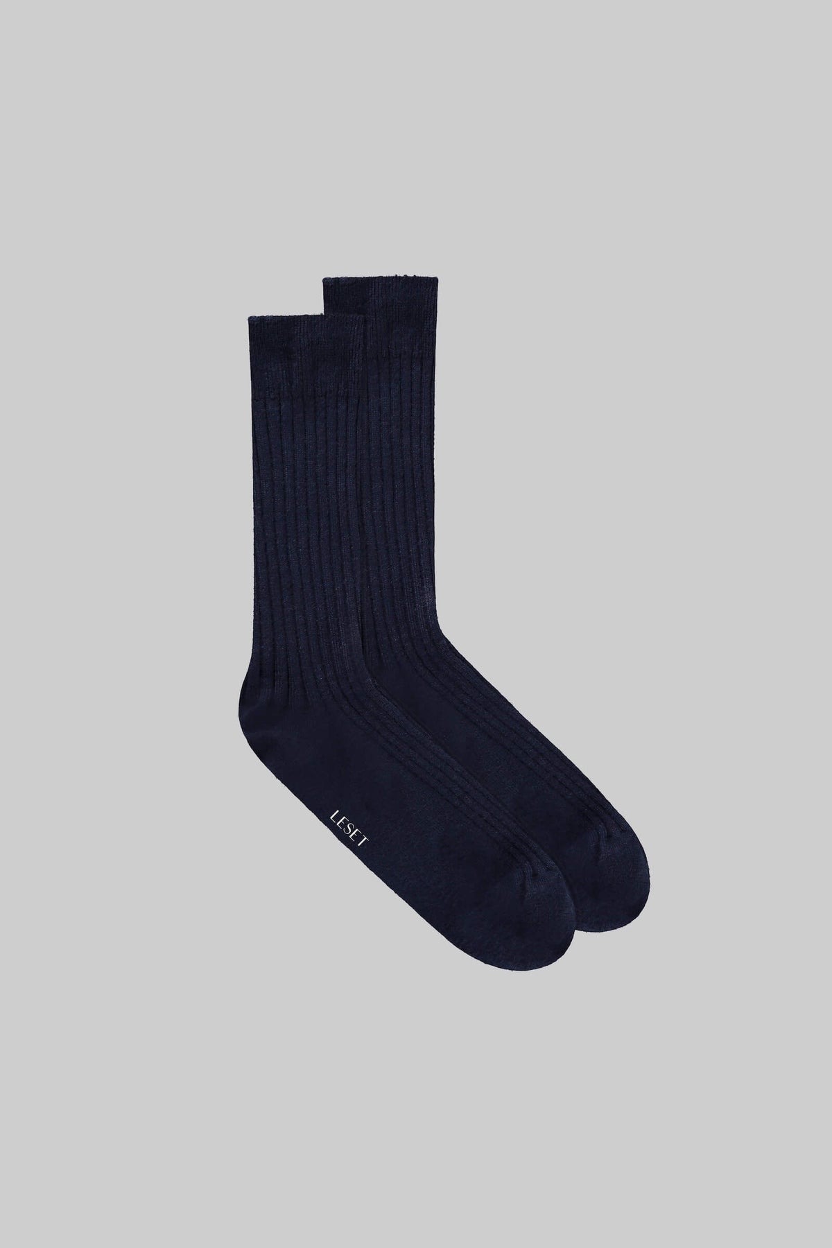 James Rib Socks - Midnight - Image 1