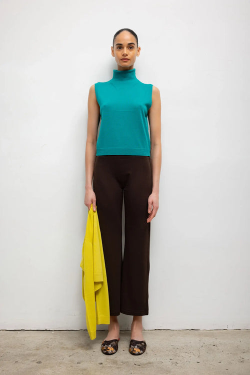 James Sleeveless Turtleneck - Aegean - Image 3