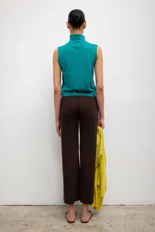 James Sleeveless Turtleneck - Aegean - Image 7