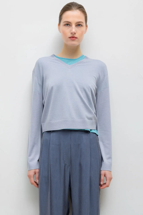 James Classic V Neck - Haze - Image 1