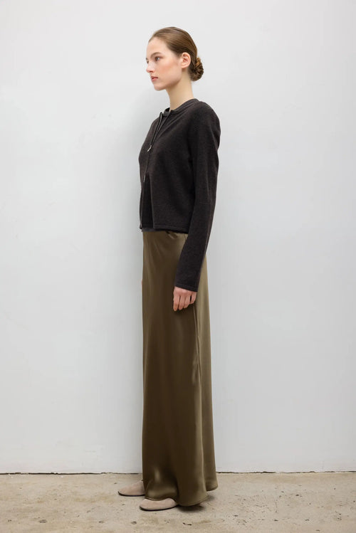 Jesse Zip Cardigan - Chocolate - Image 5