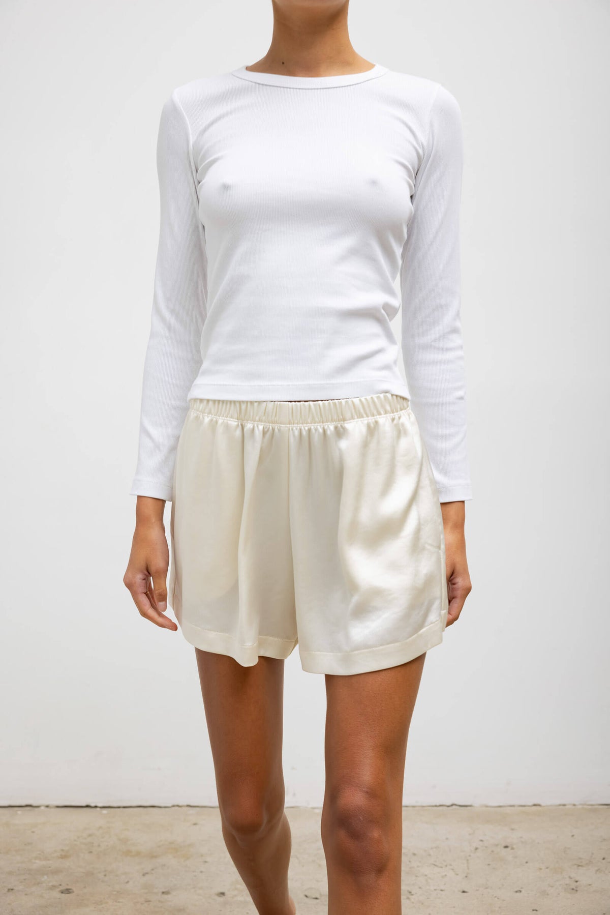 Kelly Slim Fit Long Sleeve - White - Image 4