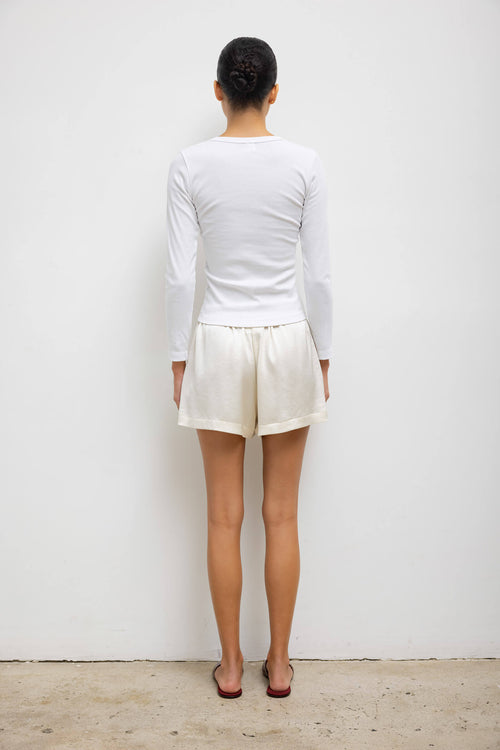 Kelly Slim Fit Long Sleeve - White - Image 6