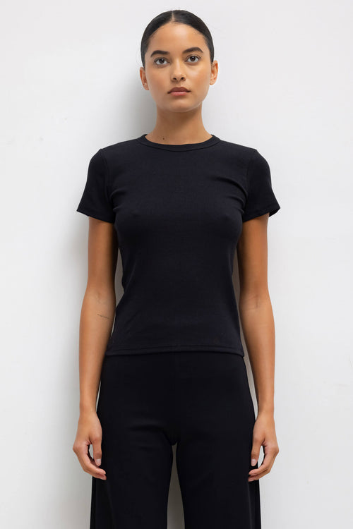 Kelly Slim Fit Tee - Black - Image 1