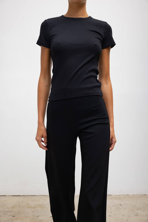 Kelly Slim Fit Tee - Black - Image 3