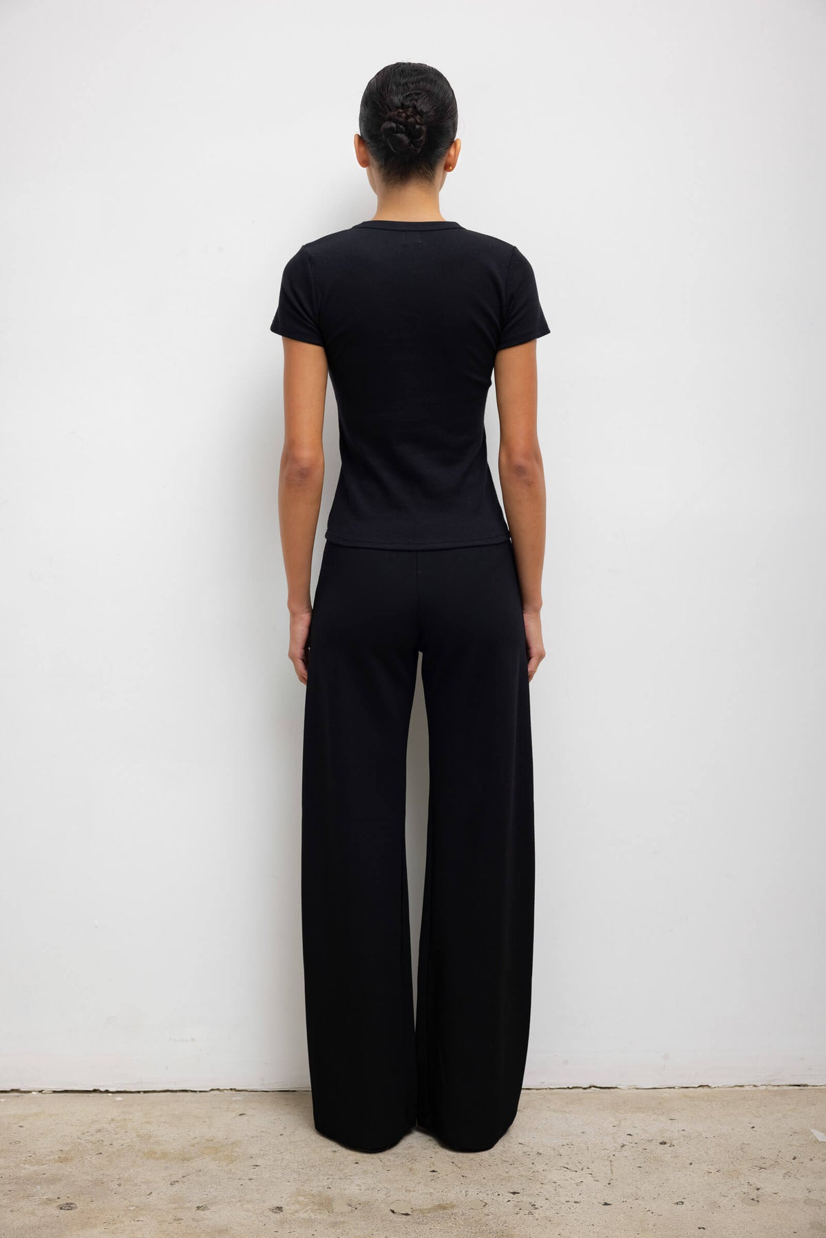 Kelly Slim Fit Tee - Black - Image 6