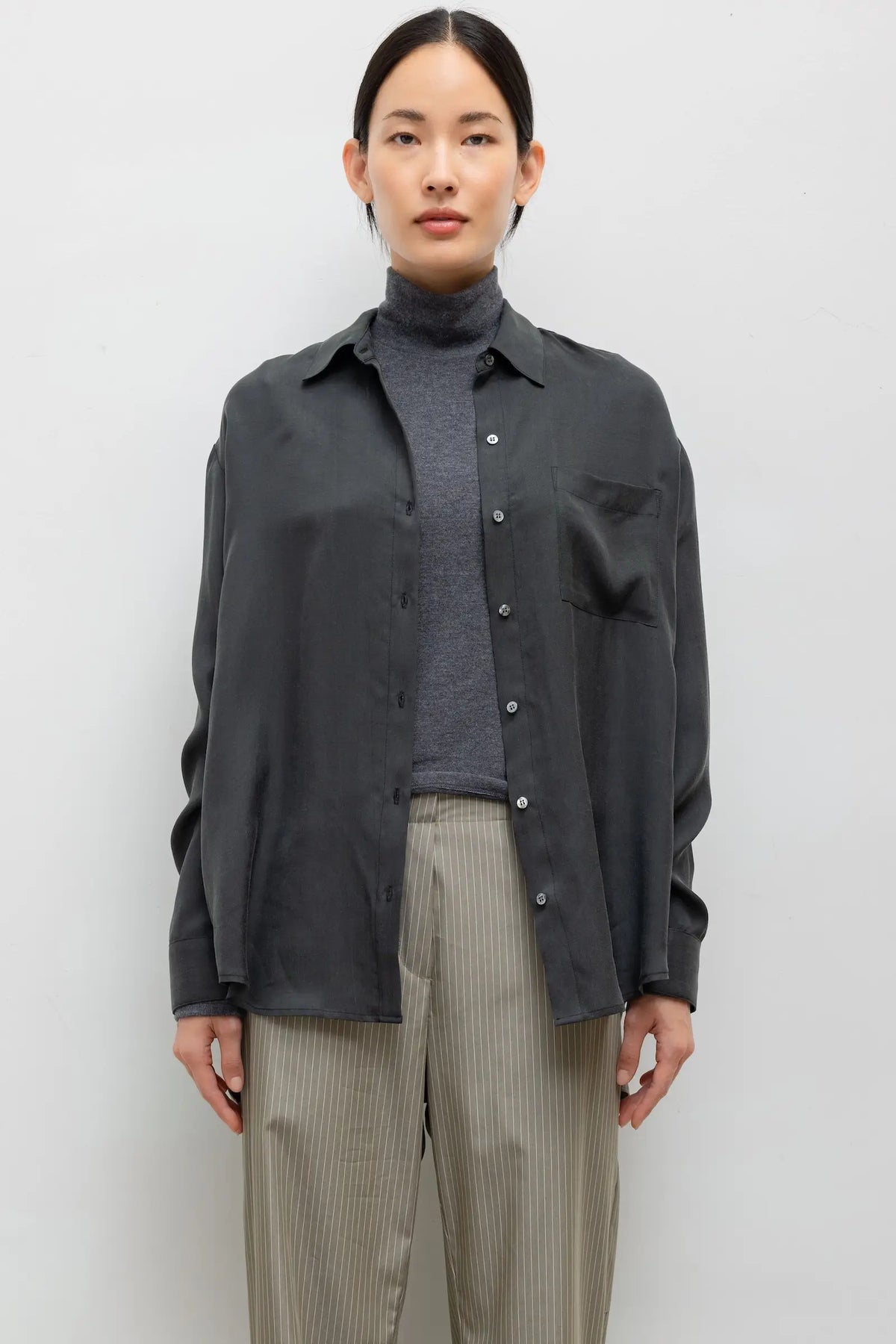 Kim Classic Button Down - Slate - Image 1