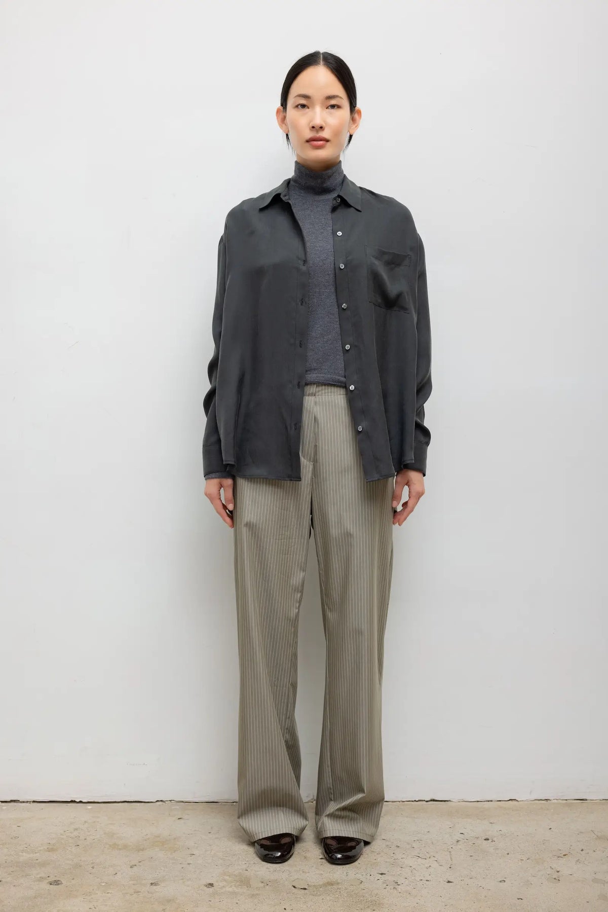 Kim Classic Button Down - Slate - Image 3