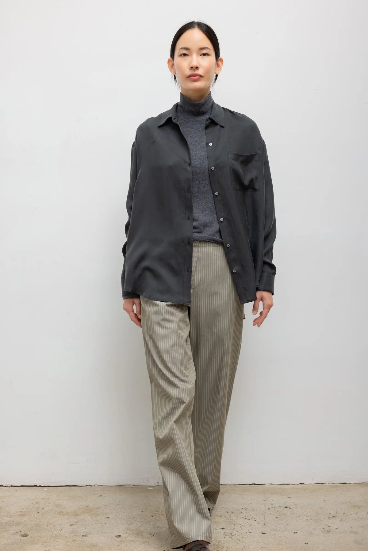 Kim Classic Button Down - Slate - Image 4