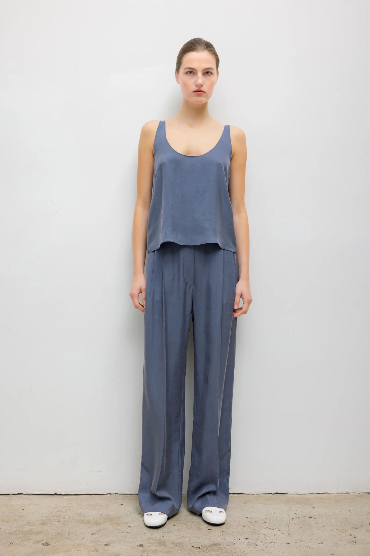 Kim Scoop Tank - Denim - Image 3