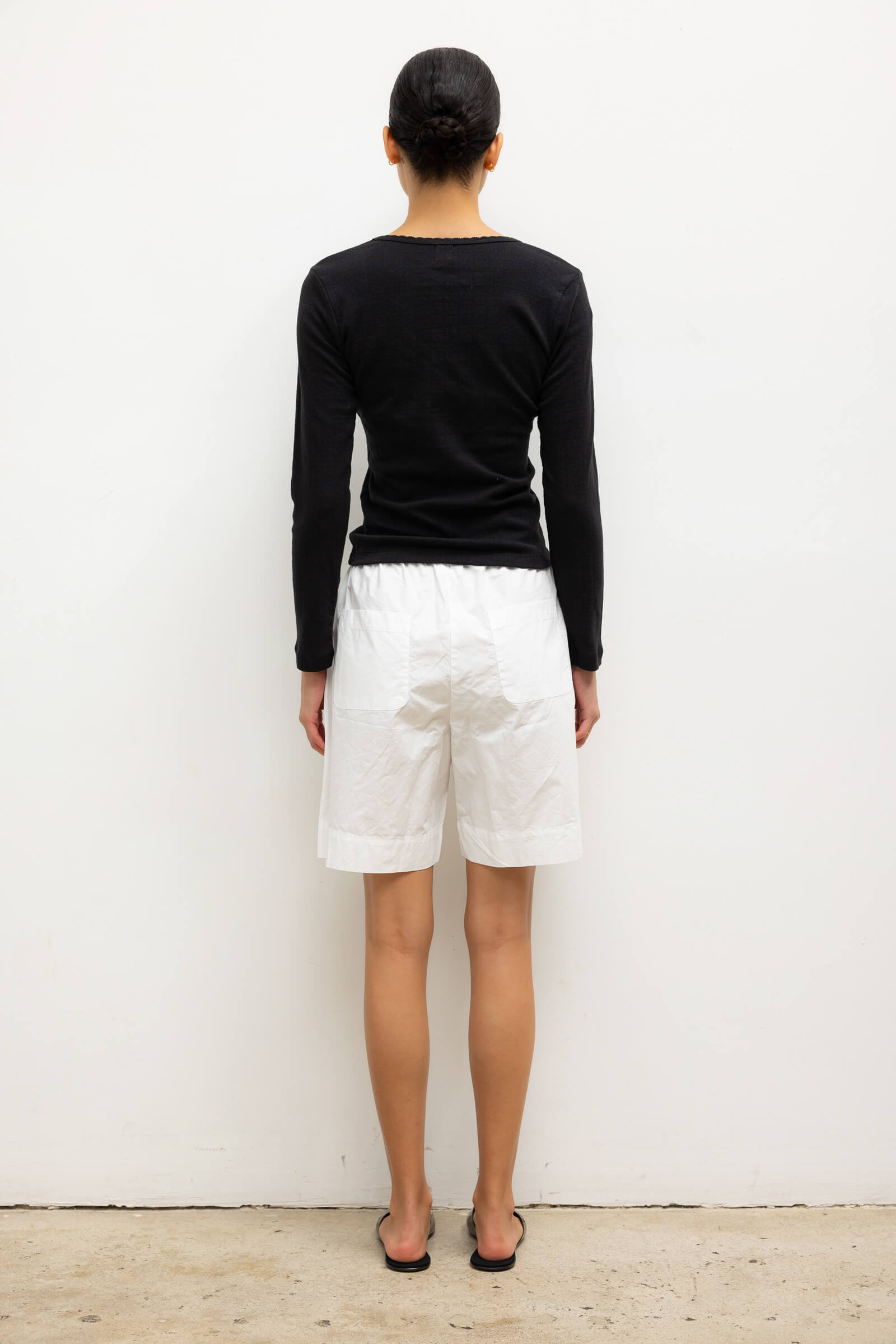 Pointelle Slim Fit Long Sleeve