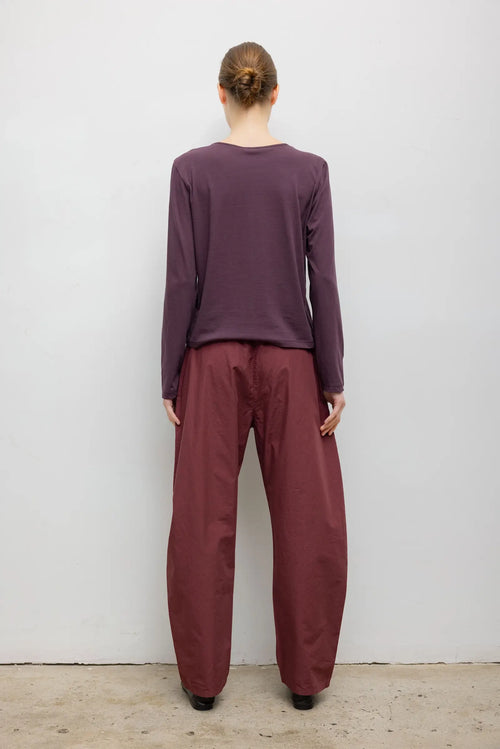 Kyoto Drawstring Pant - Maroon - Image 4