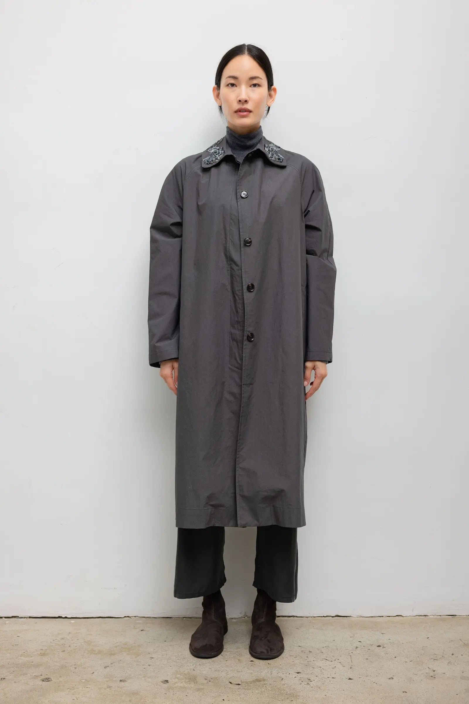 Kyoto Embroidered Car Coat