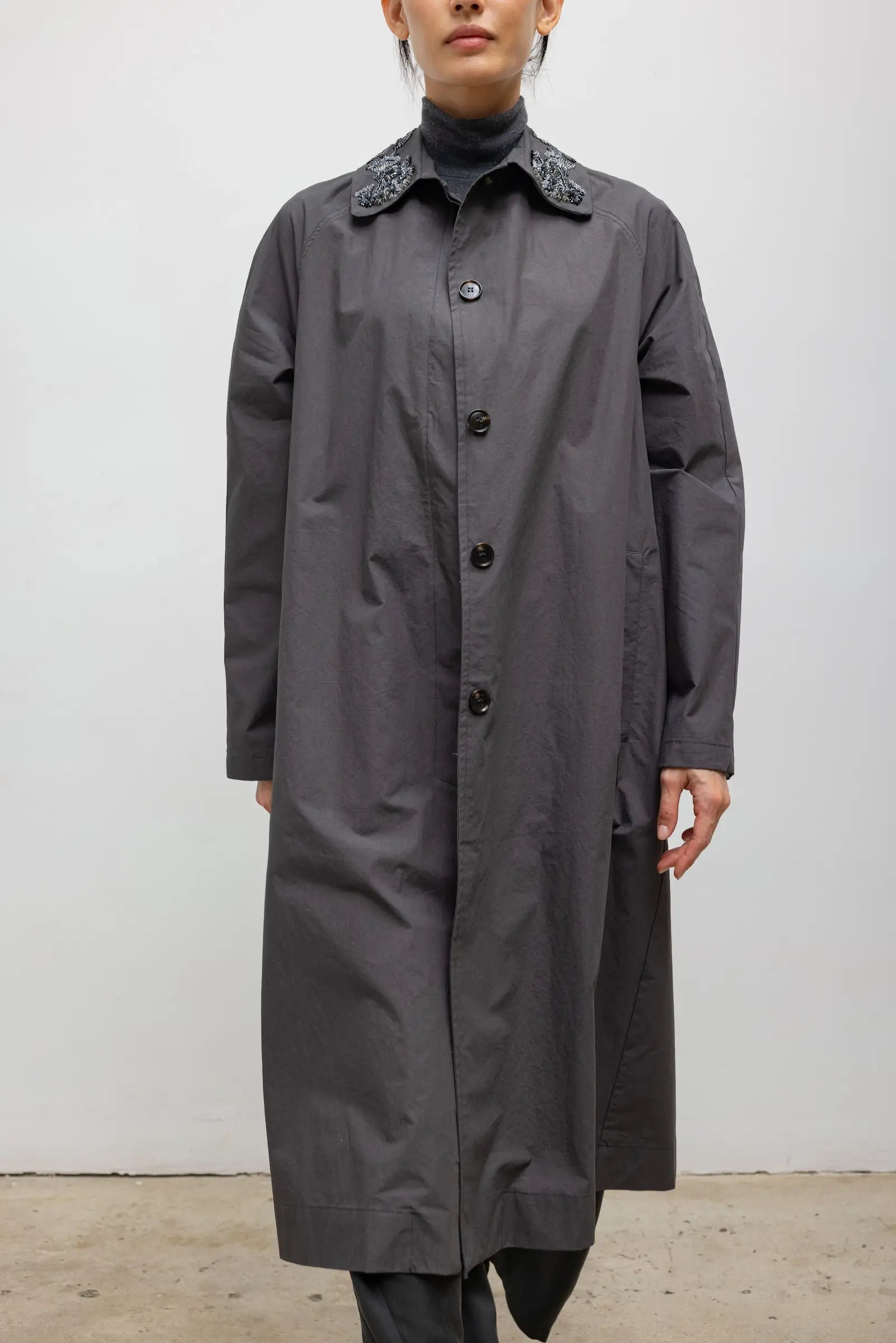 Kyoto Embroidered Car Coat
