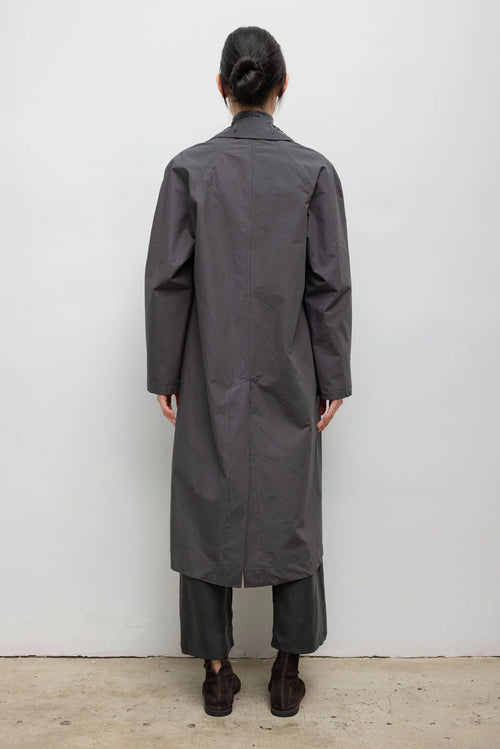 Kyoto Embroidered Car Coat - Slate - Image 6