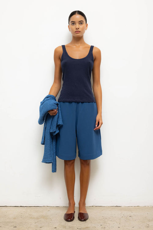 Laura Scoop Neck Tank - Midnight - Image 3