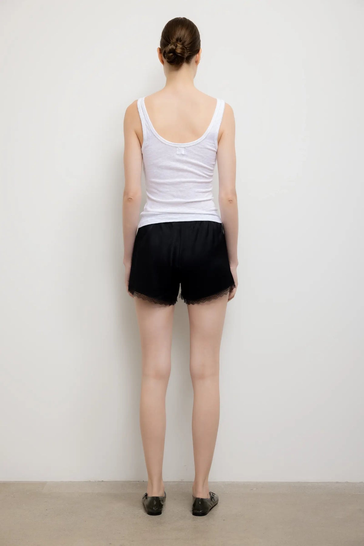 Laura Scoop Neck Tank - White - Image 6