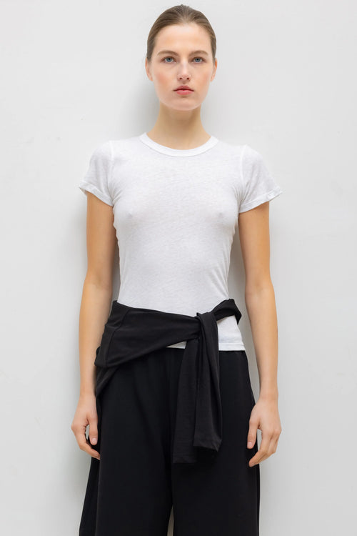 Laura Slim Fit Tee - White - Image 1