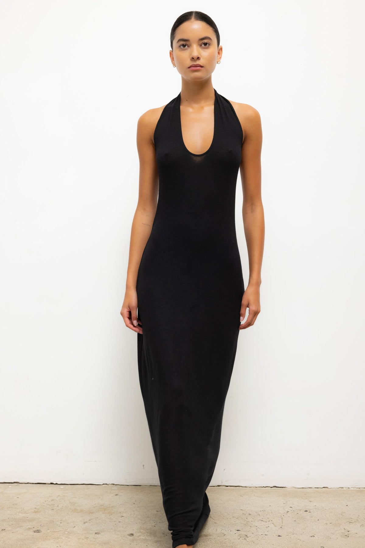 Lauren Halter Maxi Dress - Black - Image 3
