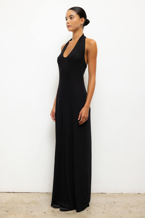 Lauren Halter Maxi Dress - Black - Image 4