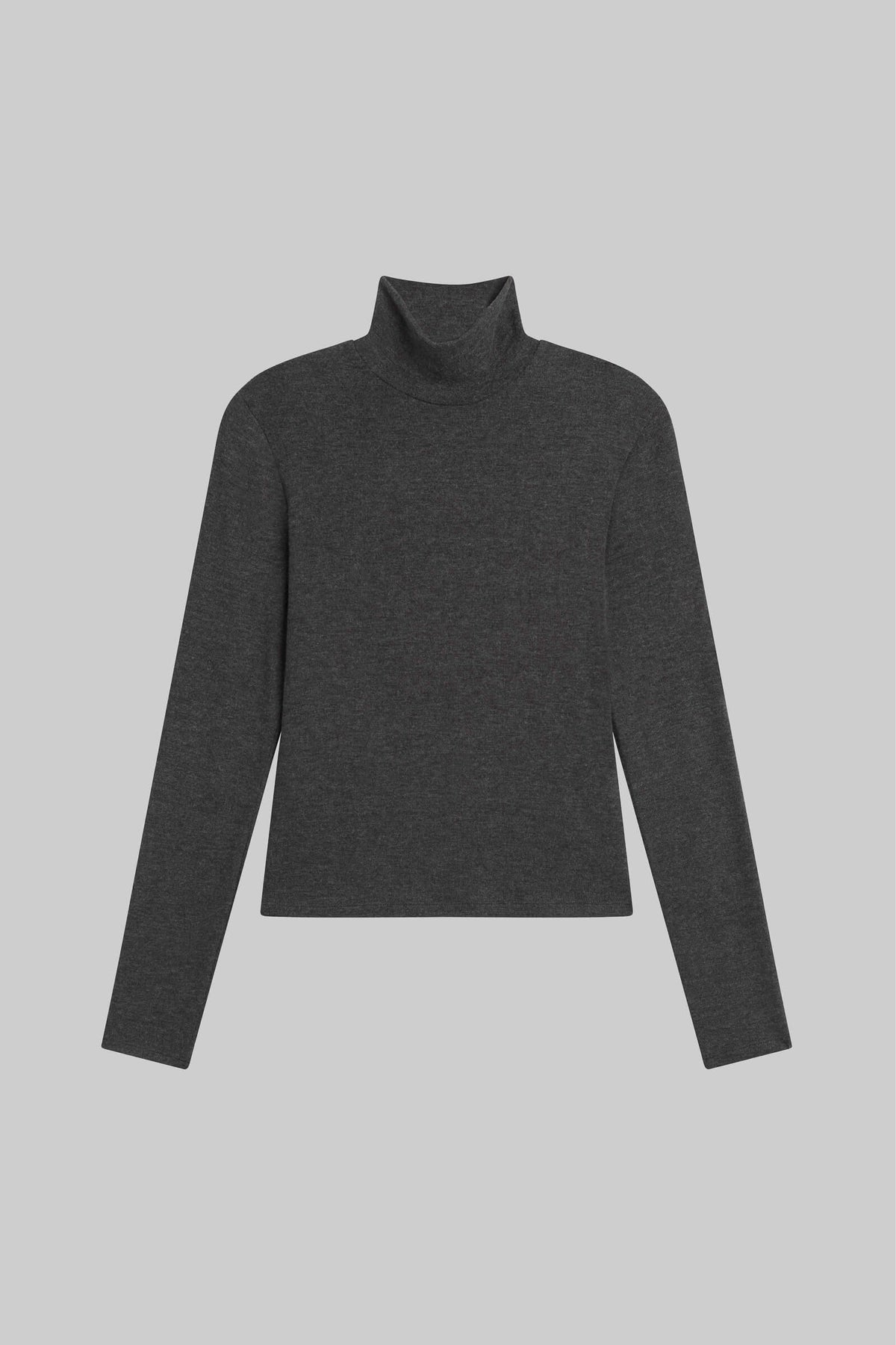 Lauren Long Sleeve Turtleneck - Charcoal - Image 2