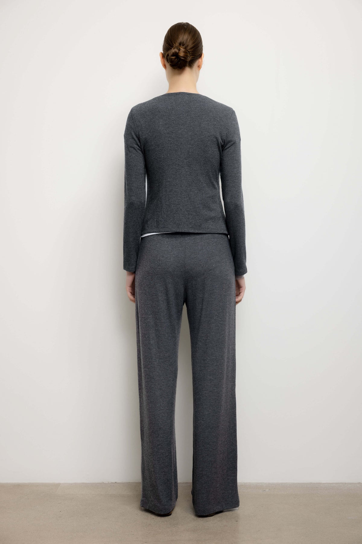 Lauren Classic Cardigan - Charcoal - Image 6