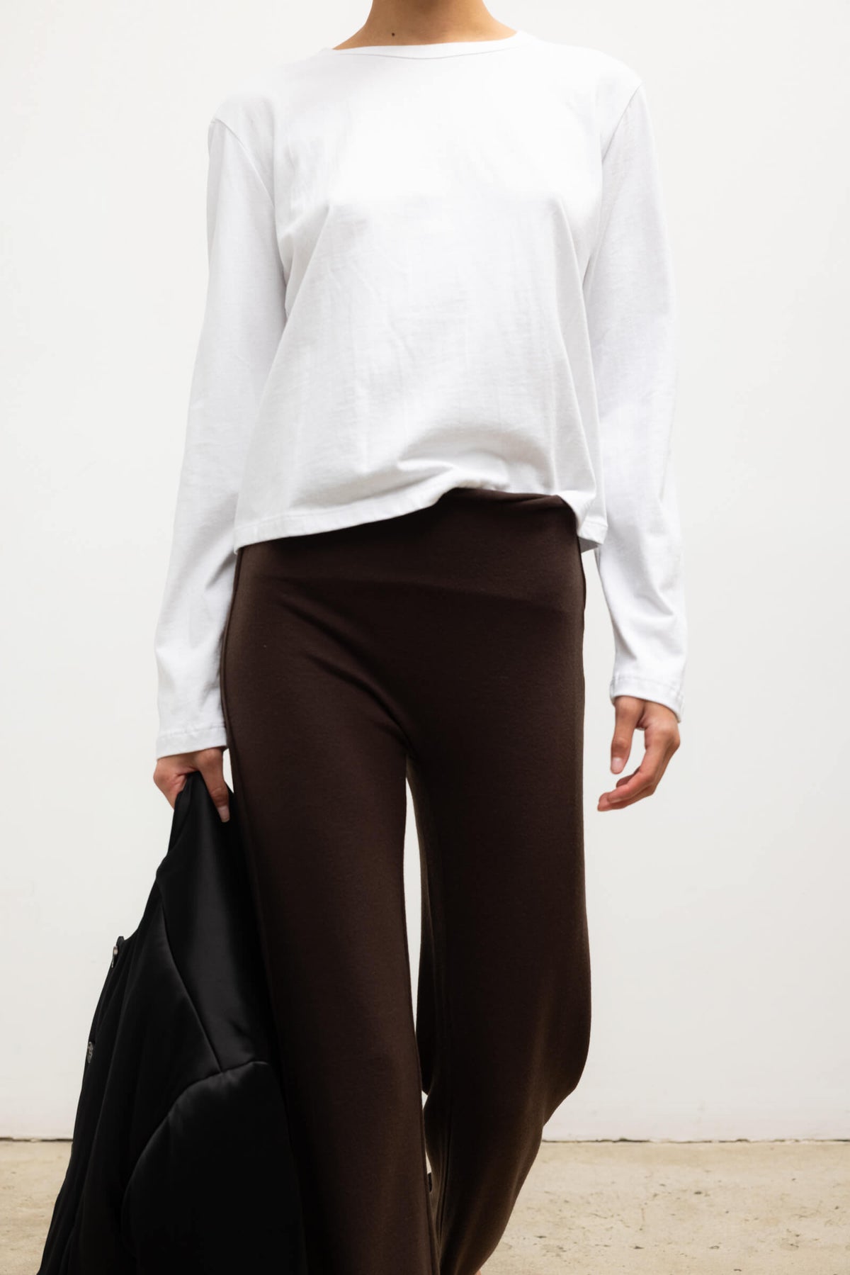 Lauren Crop Flare Pant - Chocolate - Image 4