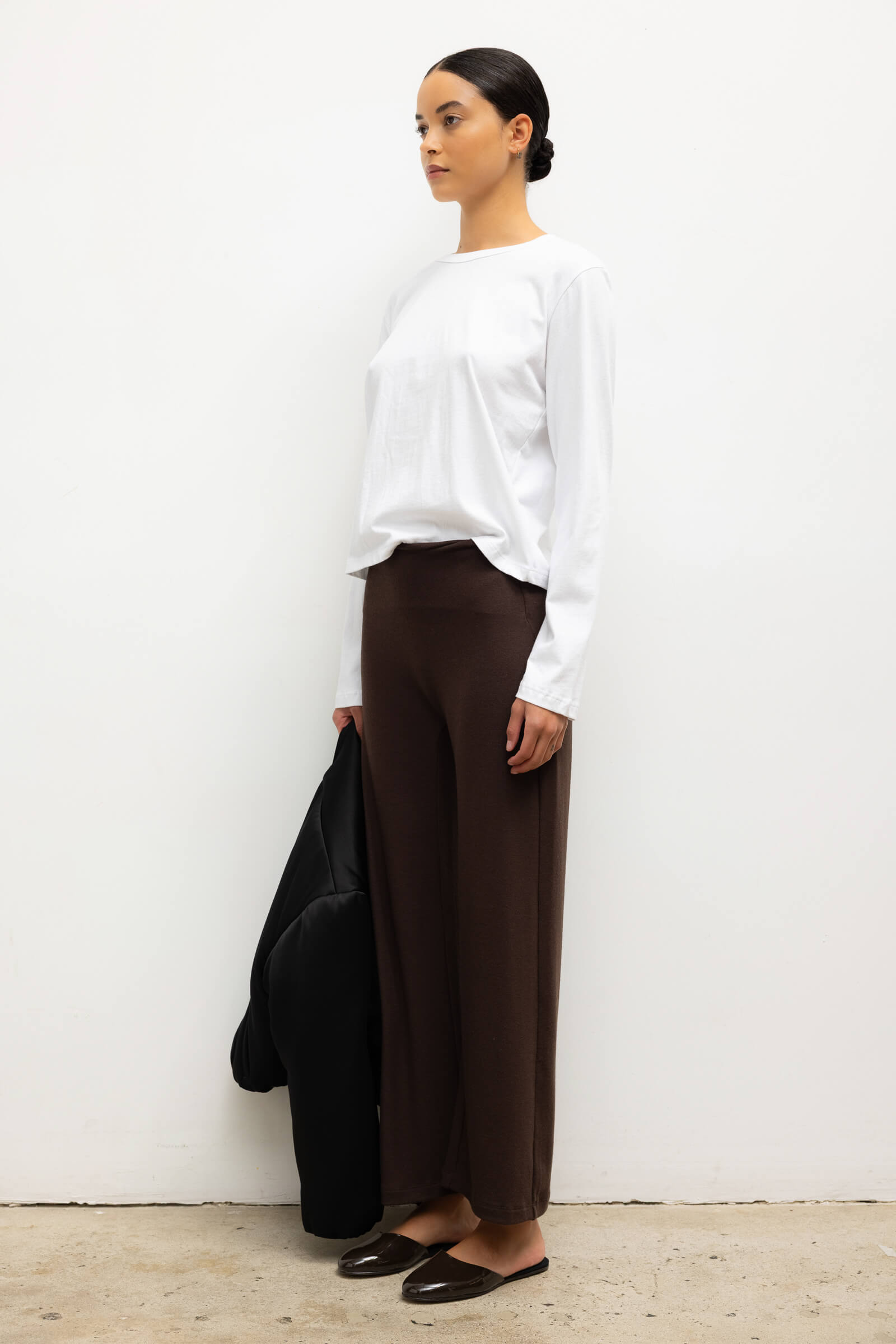 Lauren Crop Flare Pant - Chocolate - Image 5