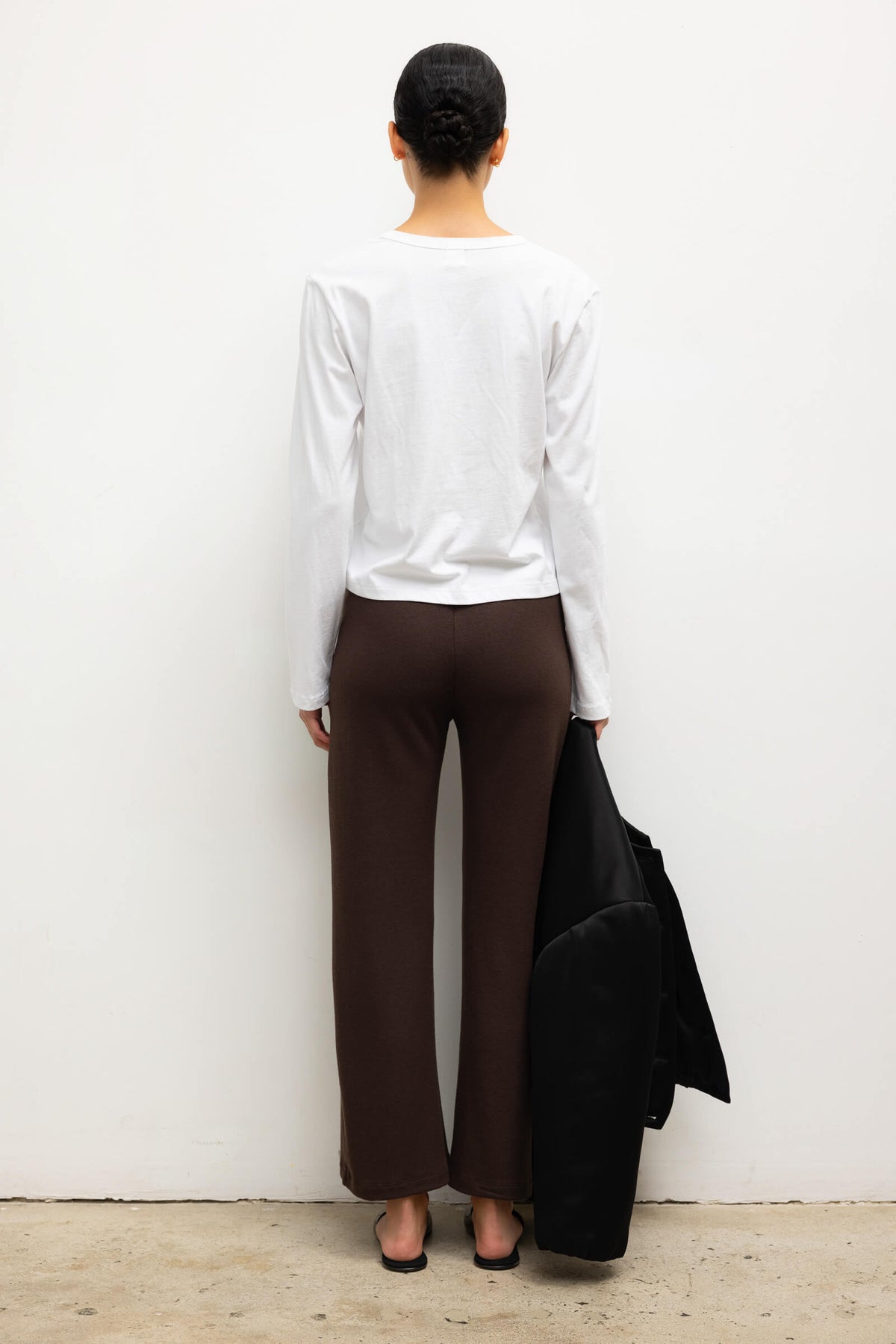 Lauren Crop Flare Pant - Chocolate - Image 6