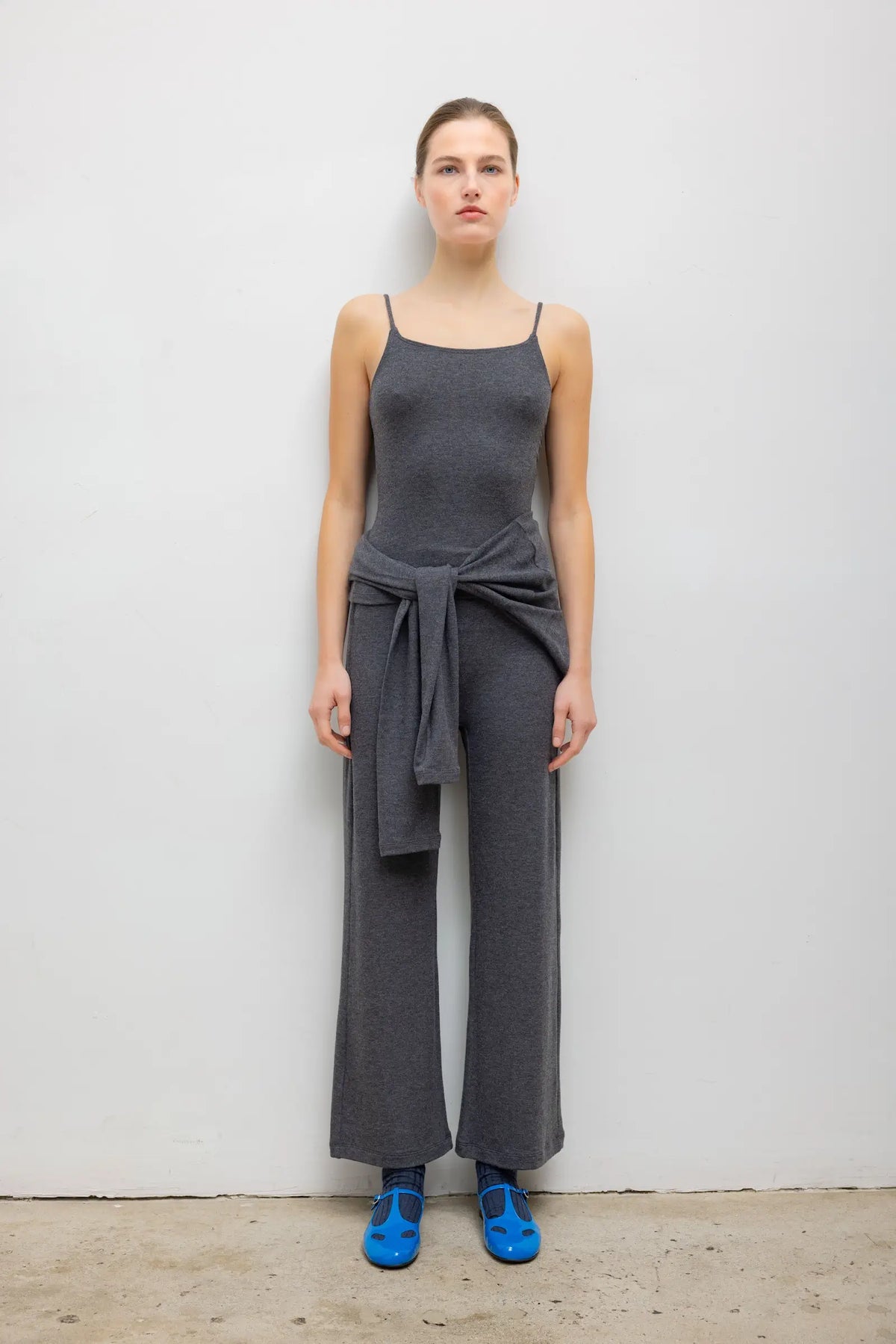 Lauren Crop Flare Pant - Charcoal - Image 1