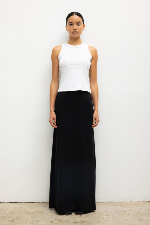 Lauren High Waist Maxi Skirt - Black - Image 1