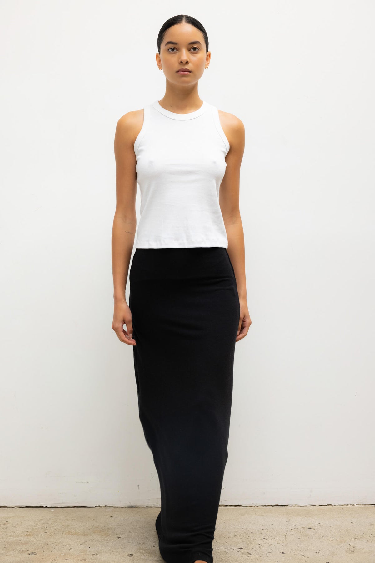 Lauren High Waist Maxi Skirt - Black - Image 3
