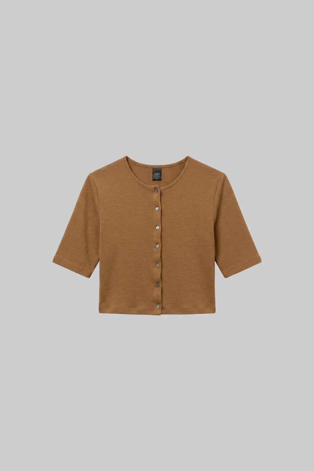 Lauren Mid Sleeve Cardigan - Tortoise - Image 2