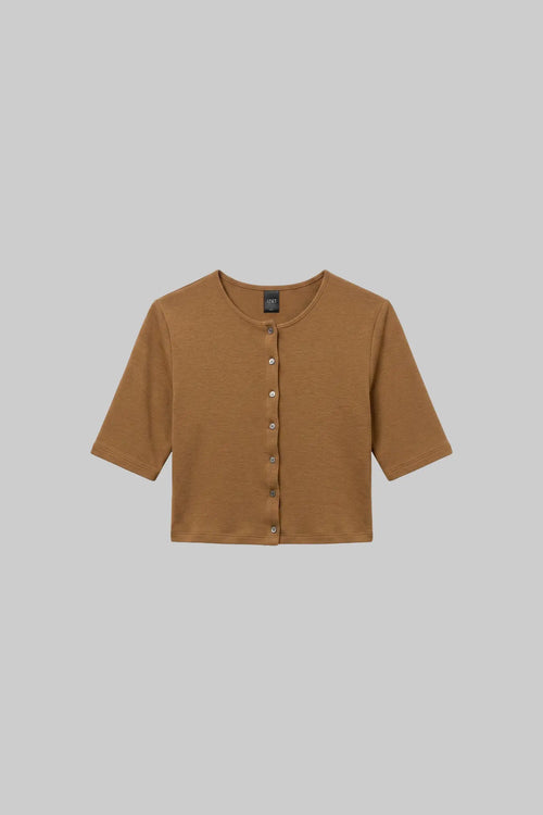 Lauren Mid Sleeve Cardigan - Tortoise - Image 2