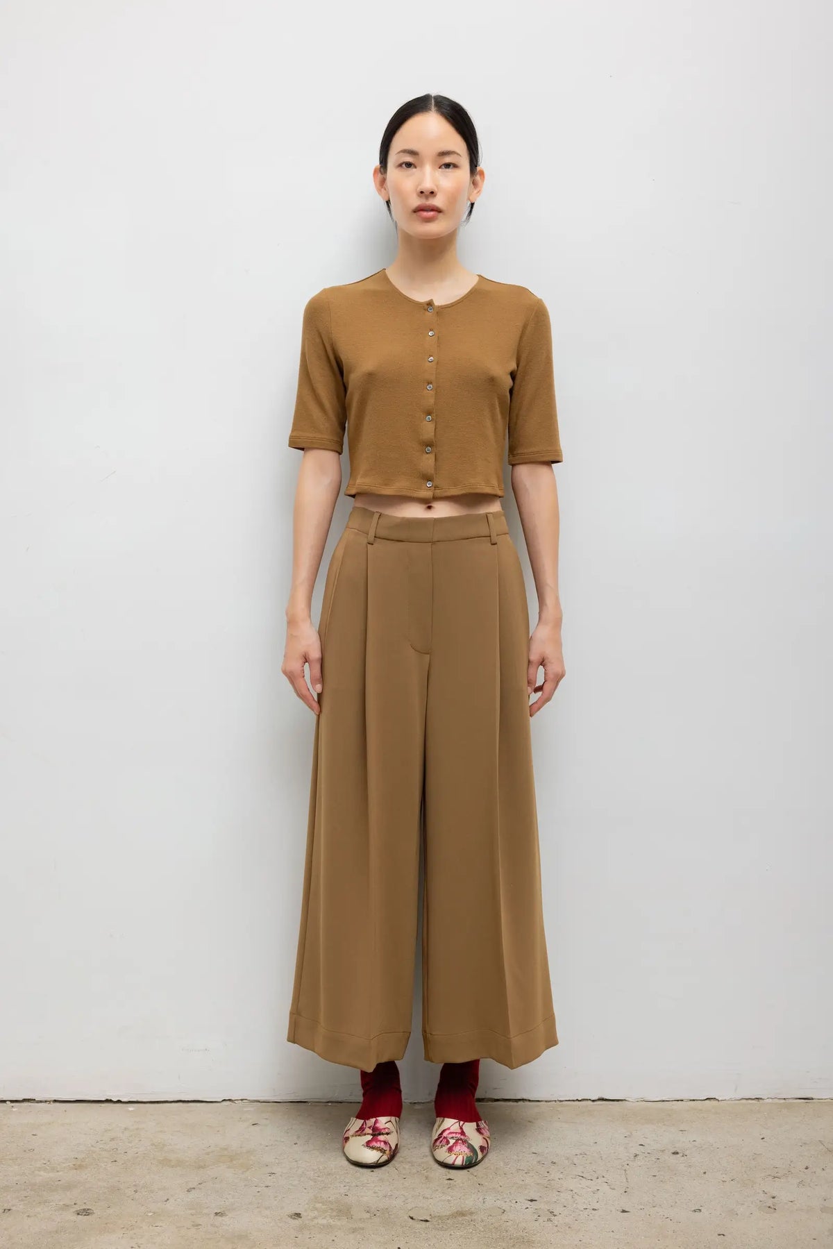 Lauren Mid Sleeve Cardigan - Tortoise - Image 3