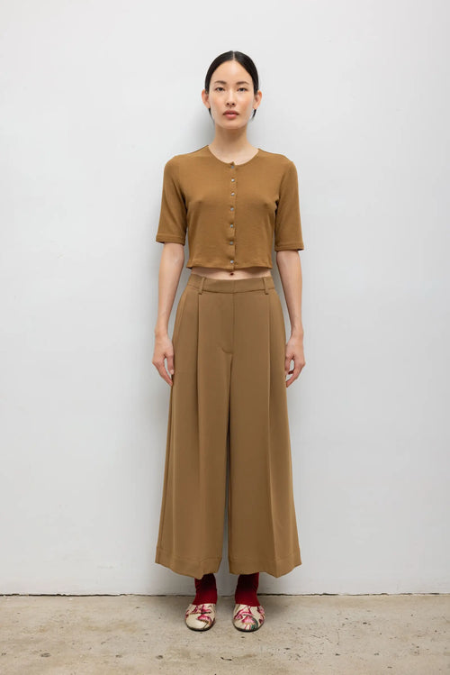 Lauren Mid Sleeve Cardigan - Tortoise - Image 3