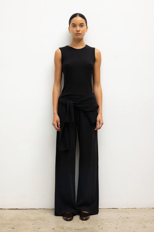 Lauren Sleeveless Crewneck - Black - Image 3