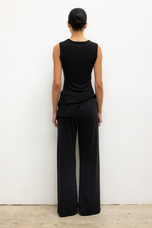 Lauren Sleeveless Crewneck - Black - Image 7