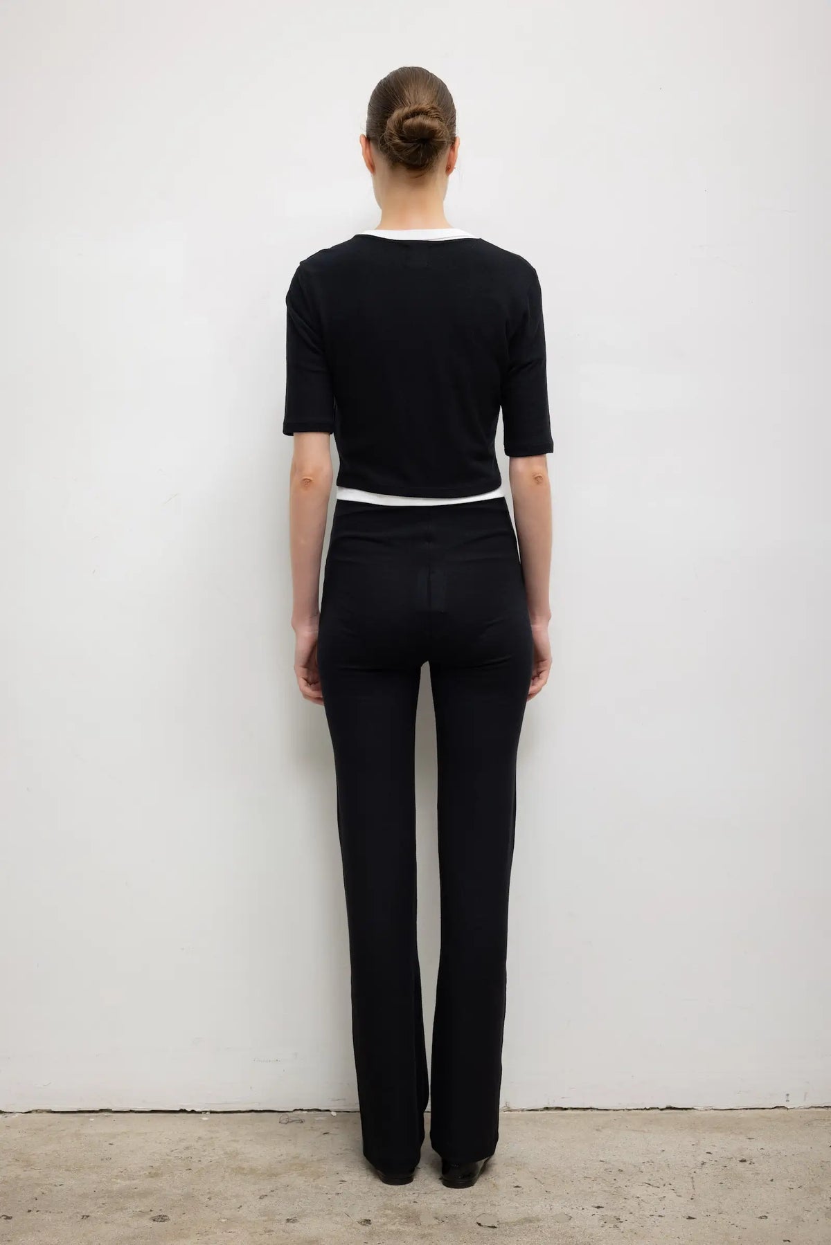 Lauren High Waist Straight Leg Pant - Black - Image 4