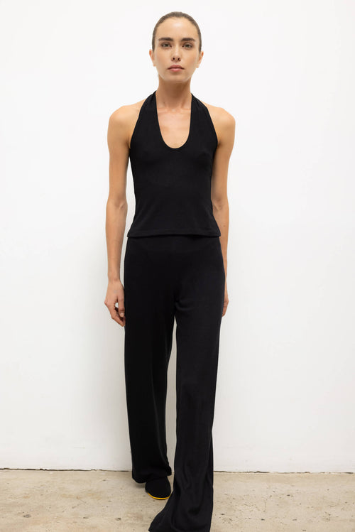 Lauren Wide Leg Pant - Black - Image 3
