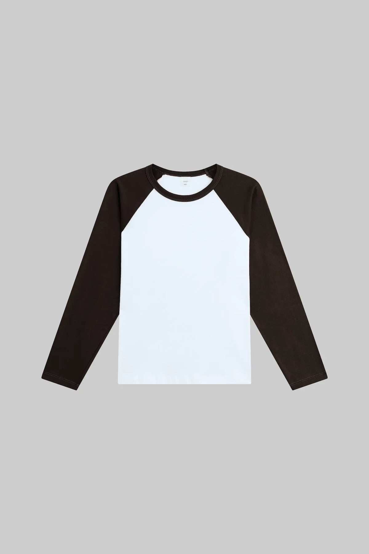 The Margo Long Sleeve Baseball Tee - White Chocolate - Image 2