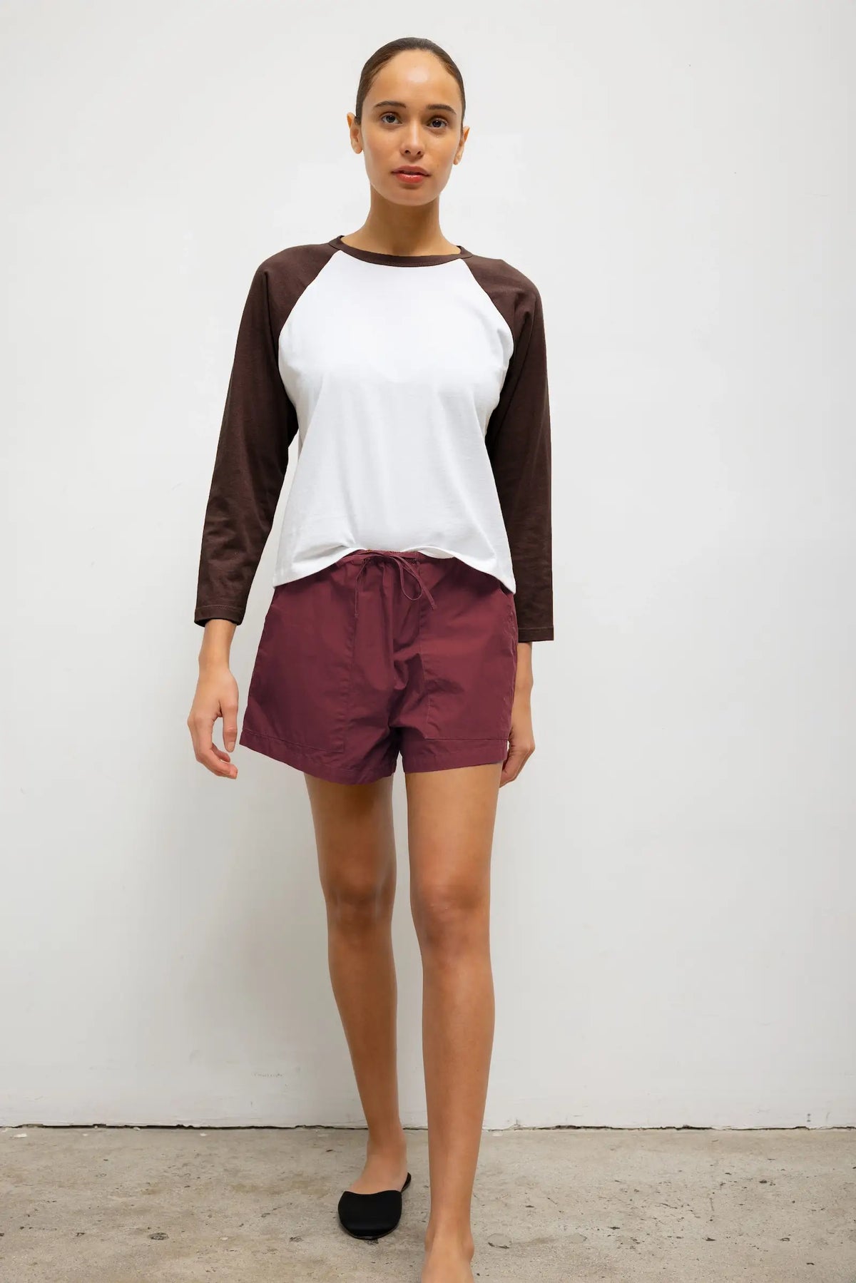 The Margo Long Sleeve Baseball Tee - White Chocolate - Image 4