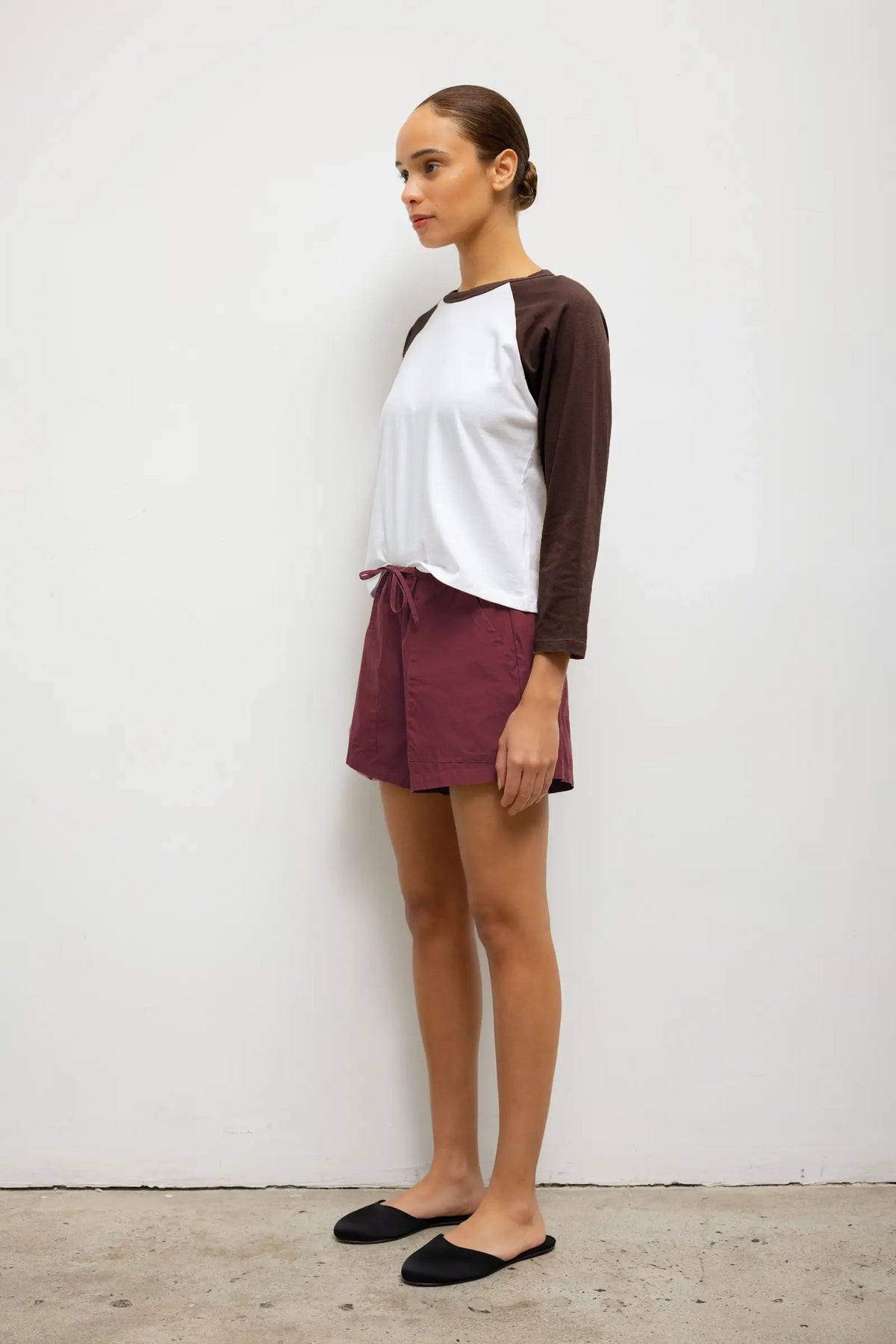 The Margo Long Sleeve Baseball Tee - White Chocolate - Image 6