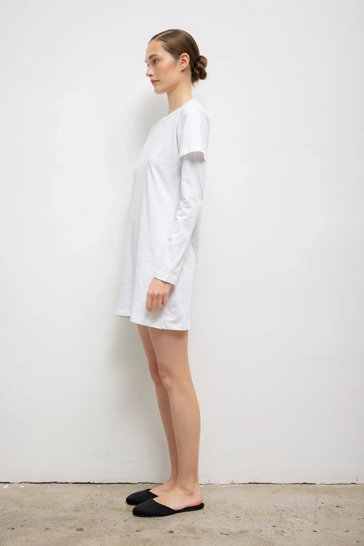 Margo Layered Mini Dress - White - Image 5