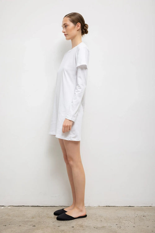 Margo Layered Mini Dress - White - Image 5