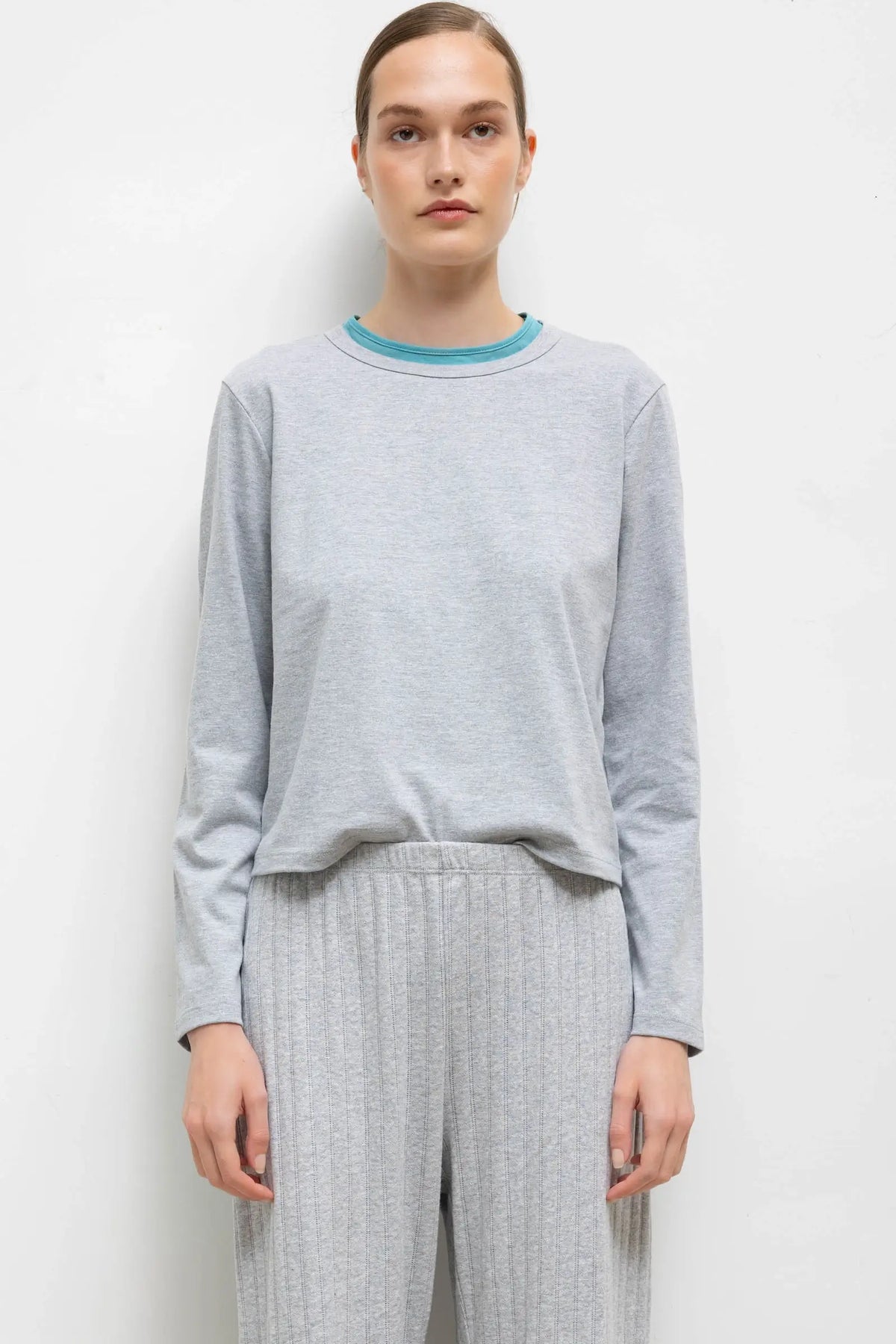 The Margo Long Sleeve - Heather Grey - Image 1