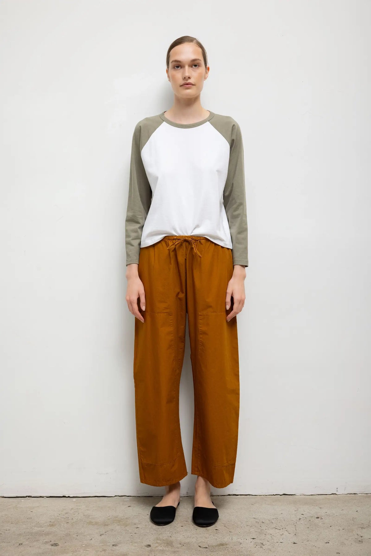 The Margo Long Sleeve Baseball Tee - White Cypress - Image 3