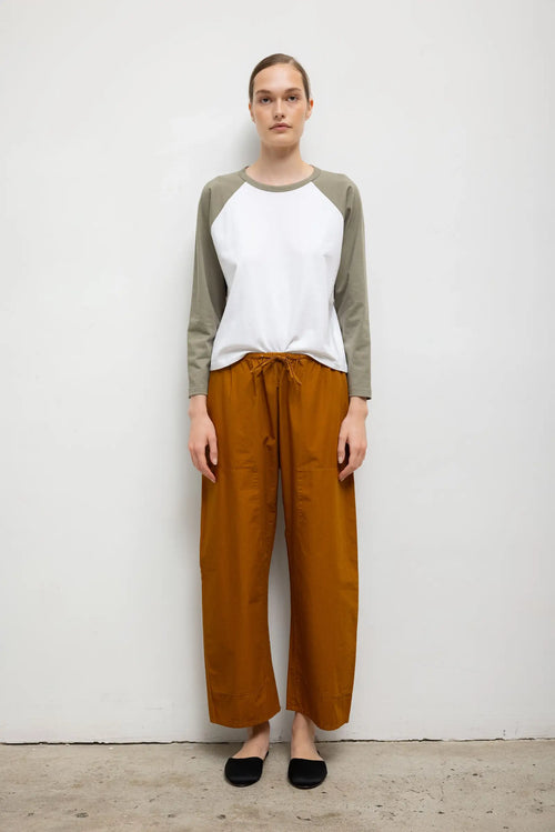The Margo Long Sleeve Baseball Tee - White Cypress - Image 3