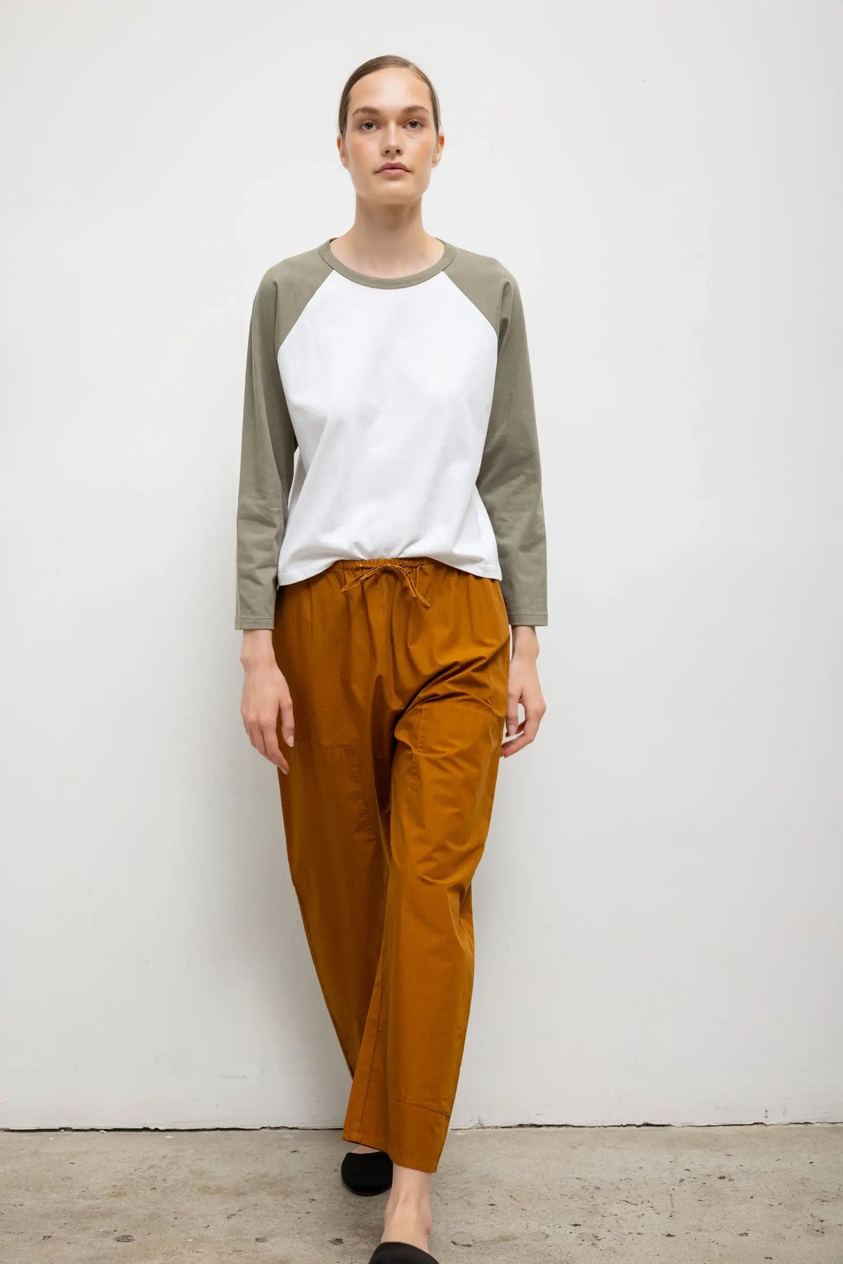 The Margo Long Sleeve Baseball Tee - White Cypress - Image 4